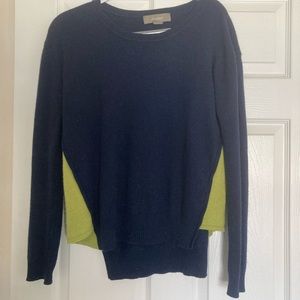 Ply cashmere colorblock sweater. Size M.